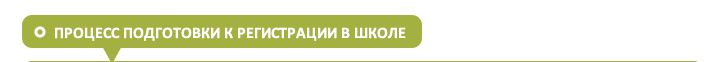 ПРОЦЕСС ПОДГОТОВКИ К РЕГИСТРАЦИИ В ШКОЛЕ